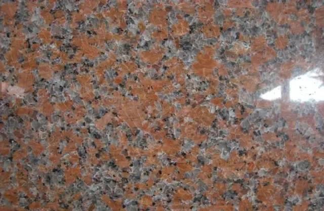 G562 Javorovo červená žula leštená povrchová úprava G562 Maple Red Granite polished Finish