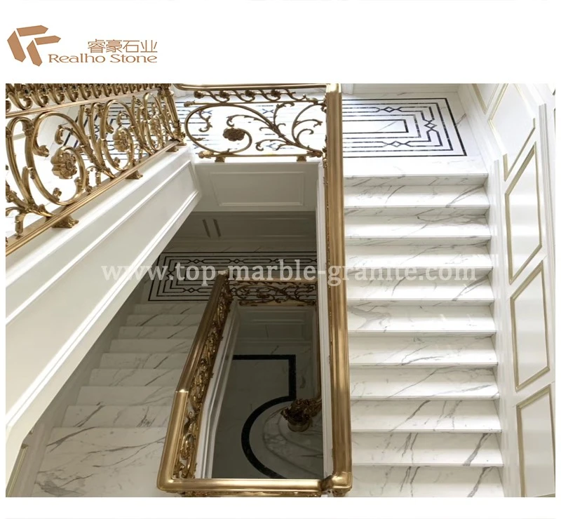 Calacatta white stairs