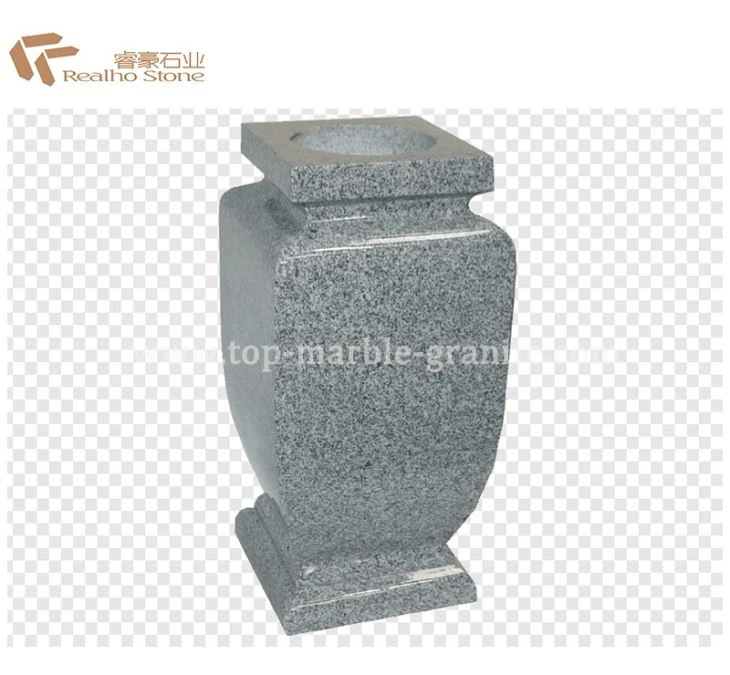 stone cemetery vases