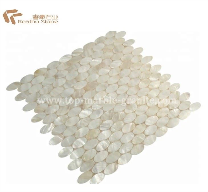 shell mosaic with oval shape