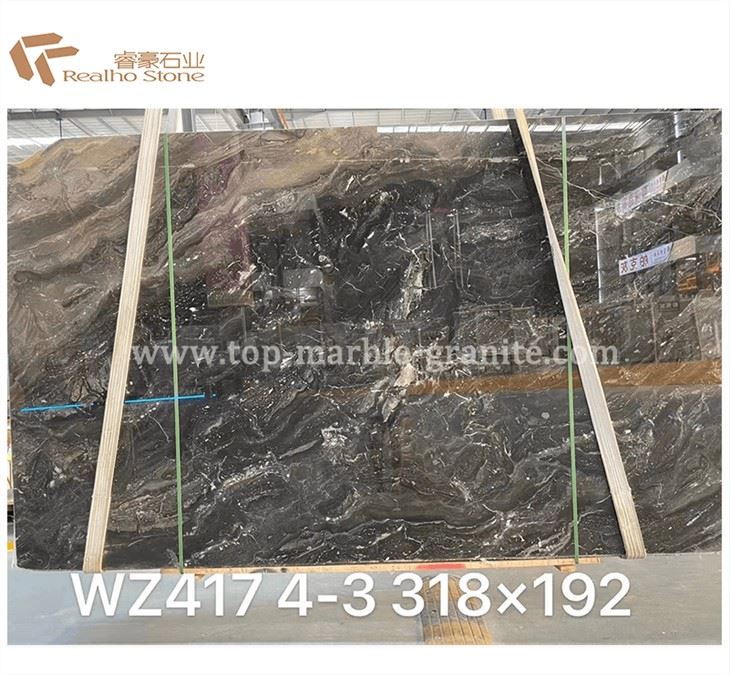 Venice Brown Marble Slab Polished Dark Brown