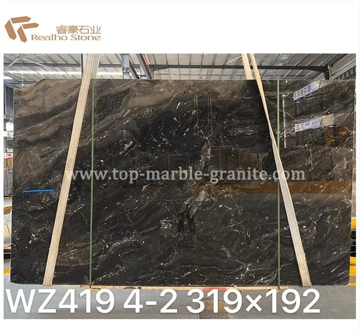 Venice Brown Marble Slab Polished Dark Brown