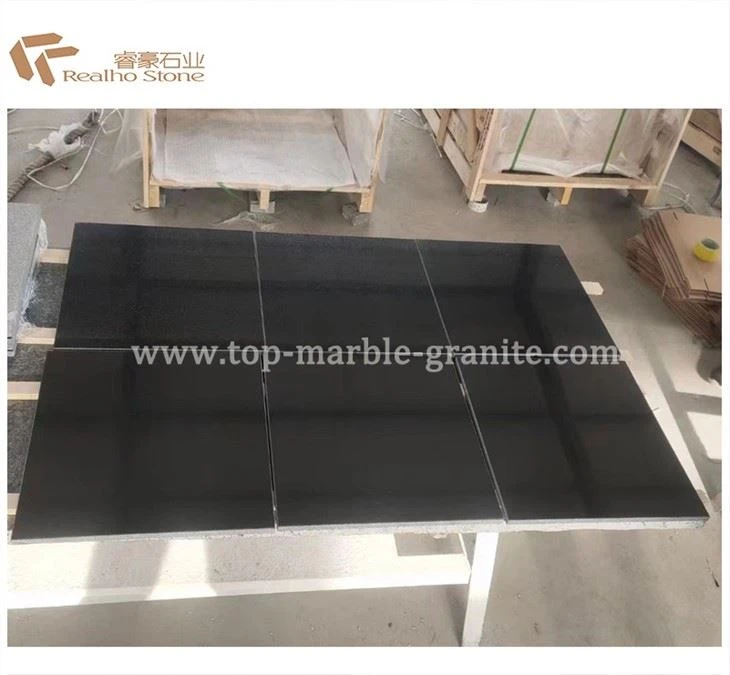 absolute black granite tile